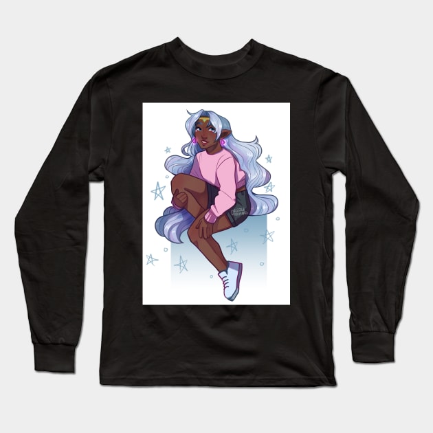 modern Allura Long Sleeve T-Shirt by drizzledrawings